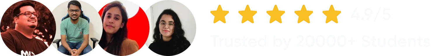 Trusted and rated 4.8 out of 5 by 20,000 plus people